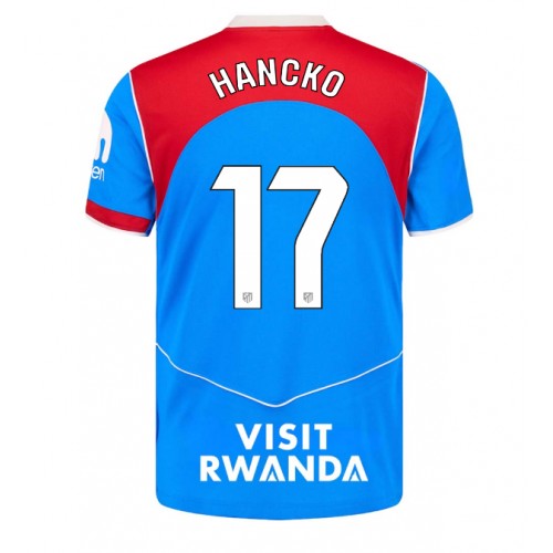 Fotbalové Dres Atletico Madrid David Hancko #17 Alternativní 2025-26 Krátký Rukáv